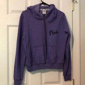 VS PINK purple pull over hoodie